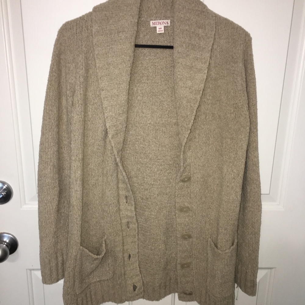 Merona Super Soft Comfy Beige Cardigan
